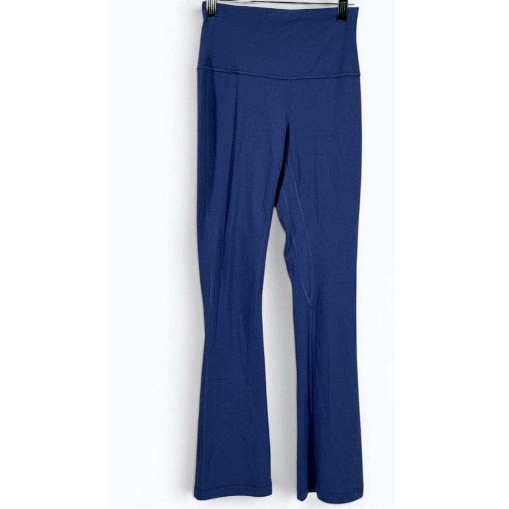 Lululemon Groove Flare Pants Women's 4 Wild Indigo Nulu High Rise Yoga Leggings